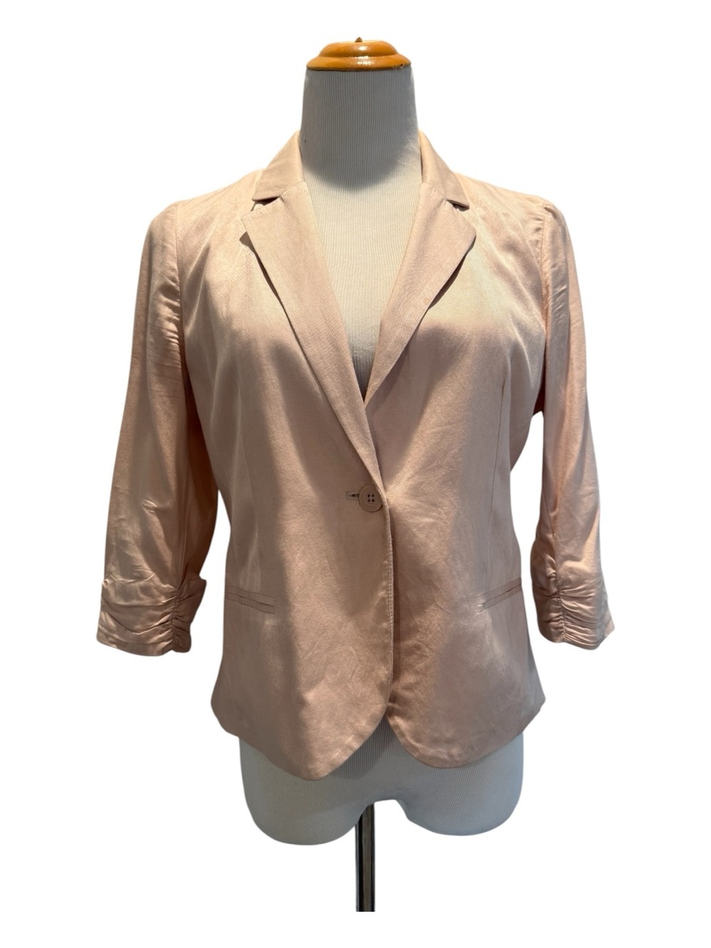 Blush Pink Women's Single-Button Blazer